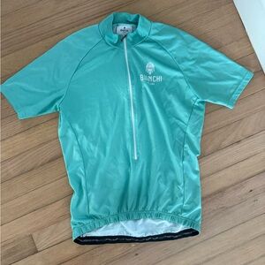 Bianchi Aqua Blue Cycling Jersey Men’s size L